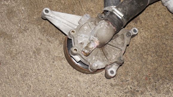 That flange for the hose was actually corroded thru at one point: A complete hole thru the material.