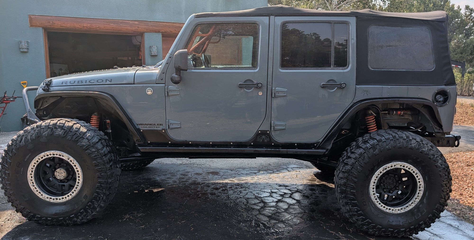 2015 Jeep Wrangler - 2015 Anvil Jeep Wrangler JKU Rubicon - Used - VIN 1C4BJWFG8FL686549 - 104,500 Miles - 6 cyl - 4WD - Automatic - SUV - Blue - Ridgway, CO 81432, United States