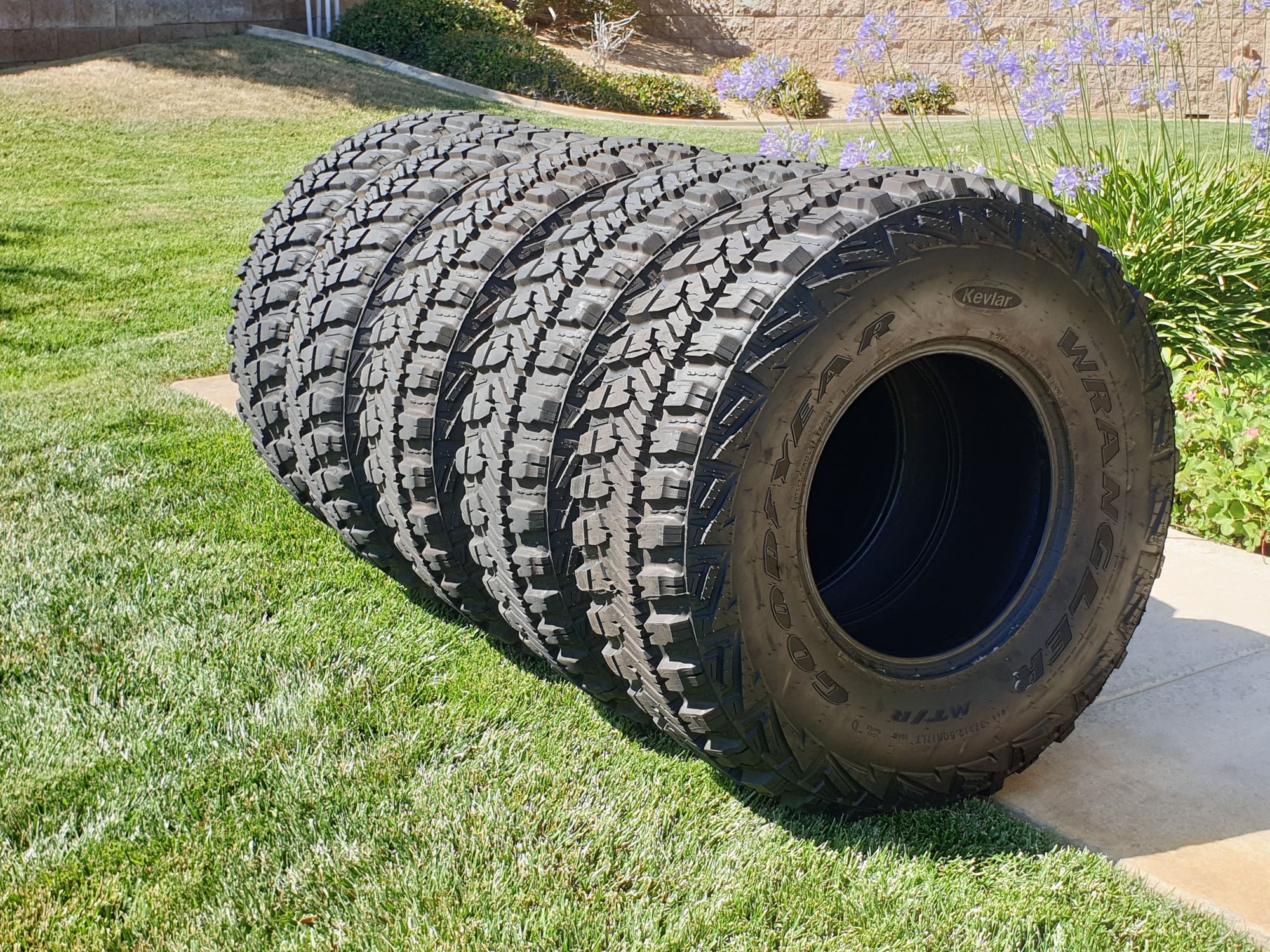Wheels and Tires/Axles - (5) Goodyear MTR Kevlar 37x12.5R17 low miles - Used - All Years Any Make All Models - Yucaipa, CA 92399, United States