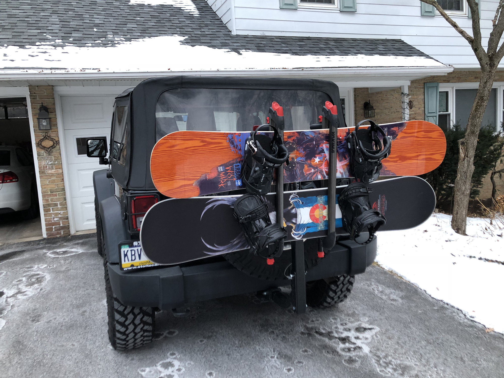 Wrangler ski rack sale