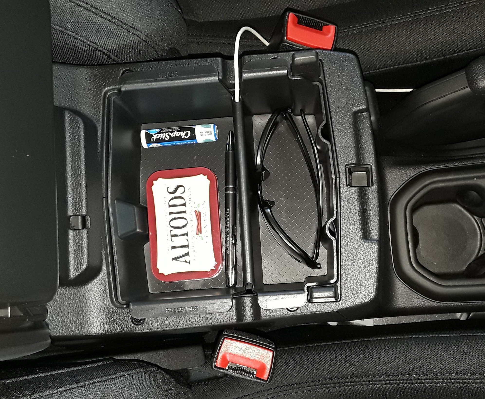 Vehicle OCD center console organizers for Wrangler JL