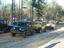 The first half of the jeep lineup durhamtown 12/17