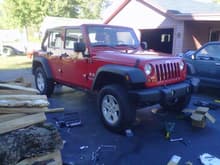 Jeep after lift before new tires