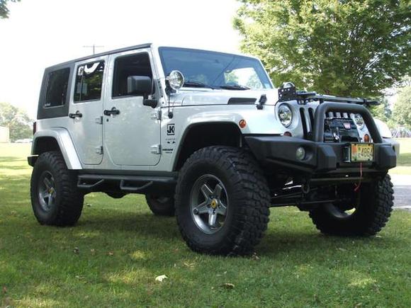 Front and Rear ARB Bumpers installed and Line-Xed