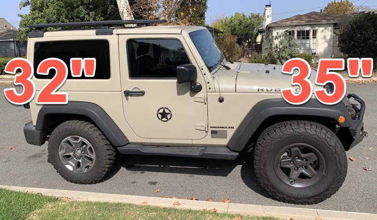 35 vs 33  - The top destination for Jeep JK and JL Wrangler  news, rumors, and discussion