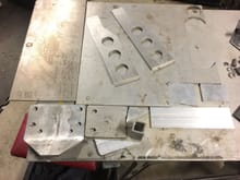 2-3/16” aluminum plates the gal brought me I had the other pieces. When I get the bike I’ll start working up a cardboard pattern