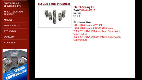 Punched in the part number to find out what applications those updated springs fit. Shows it fits a 81-84 atc 250r.....,