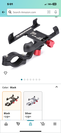 I have been using this..Amazon 20 bucks…tighten down really nice…and for me match my red bike..