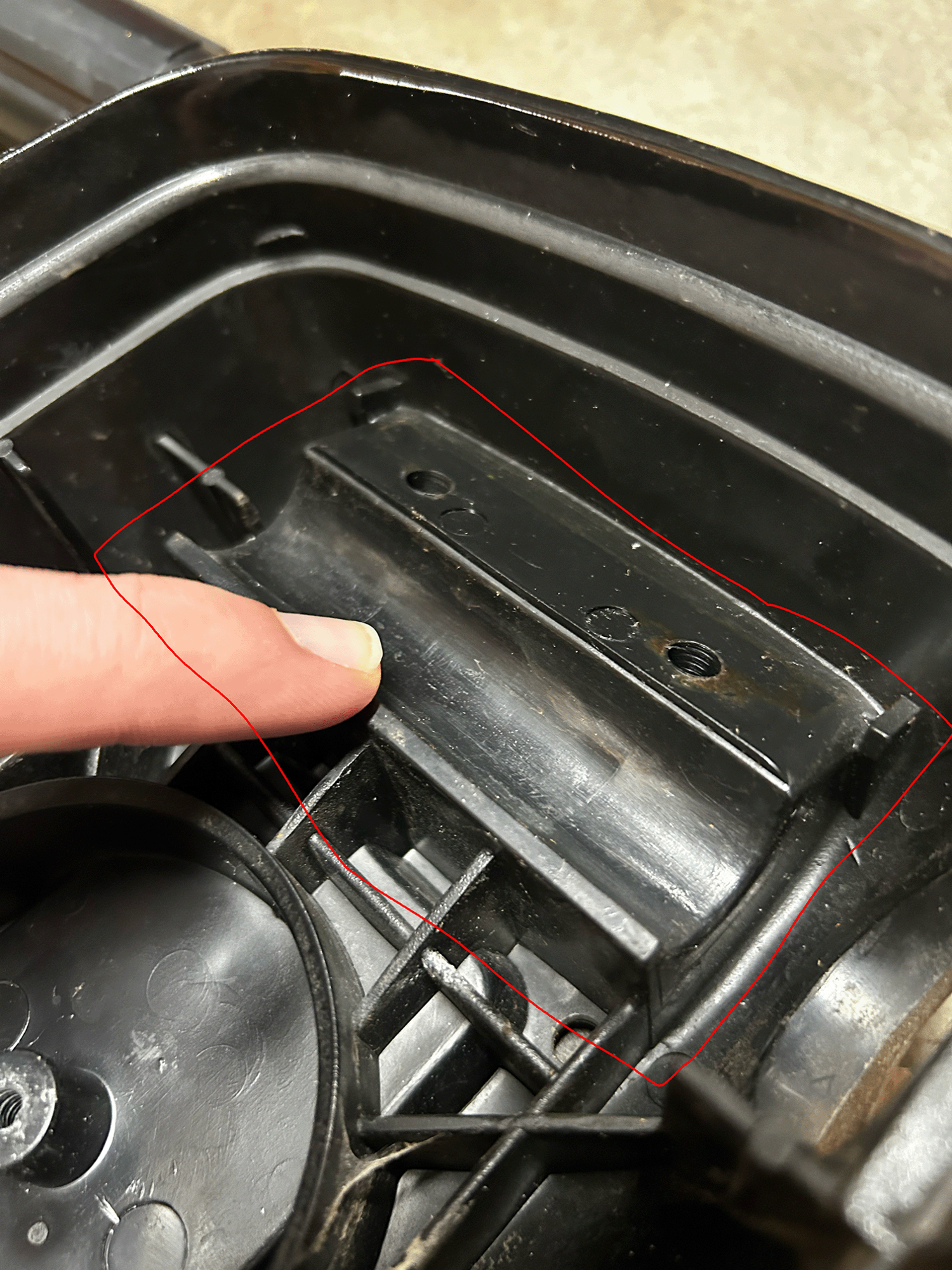 sealed housing where the loose nuts are