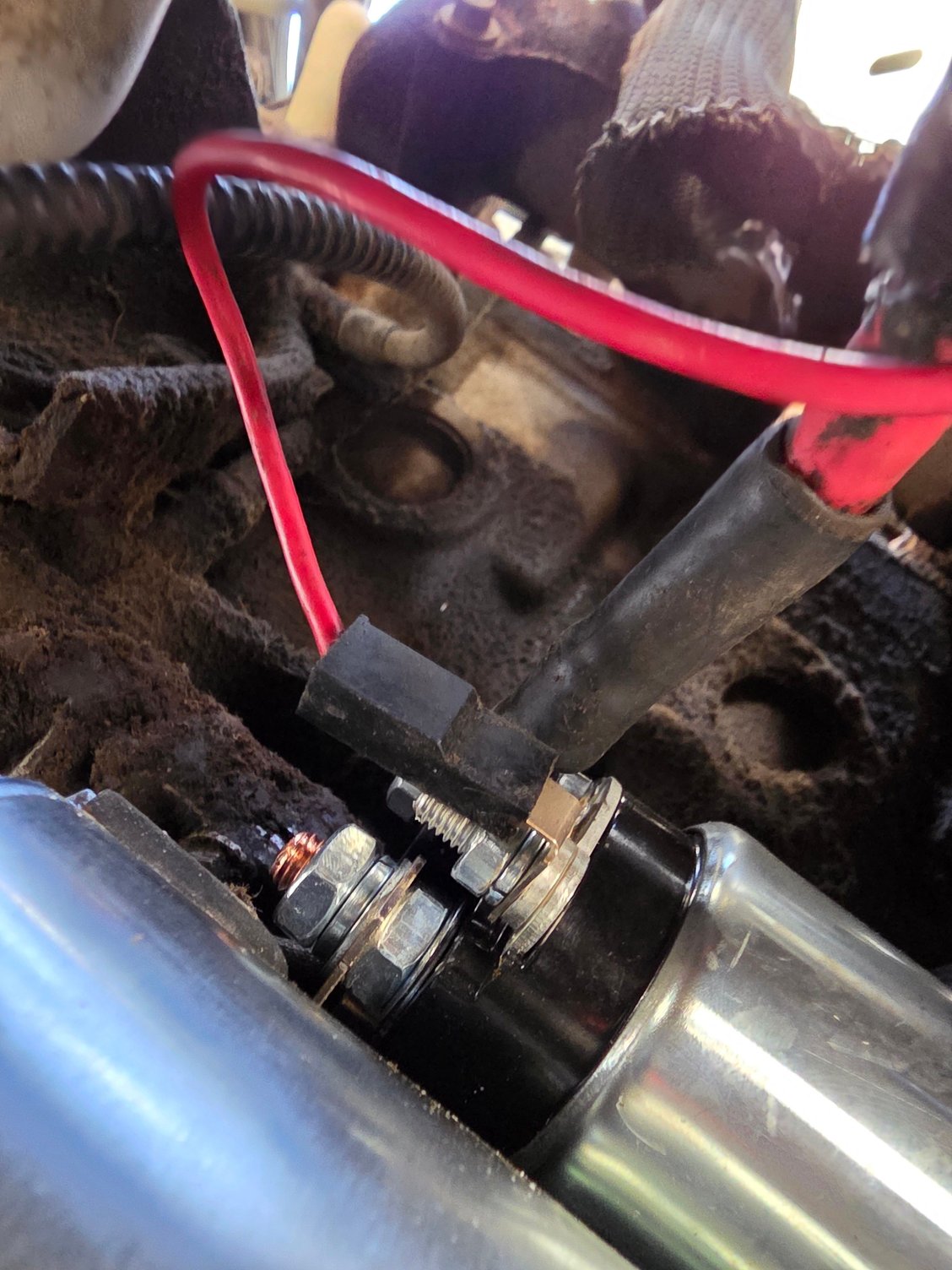 Constant and ignition. Cleaned, both have 12v or higher. 