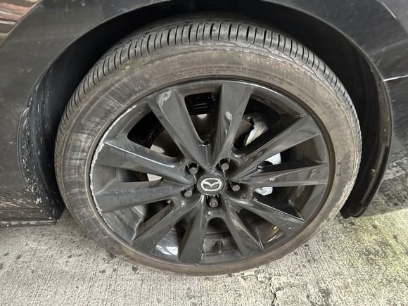 In February of 2023, I ended up scrapping my forged black rim while pulling over for an emergency vehicle on a narrow road with some sidewalk barriers. Not a good start to my day.