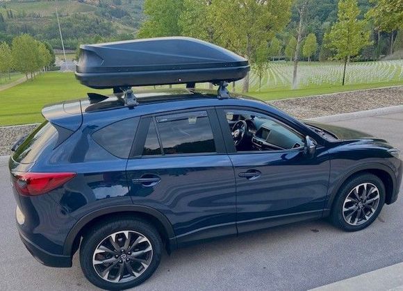 2016 CX-5 with Thule Roof Rack and custom Thule Cargo Carrier