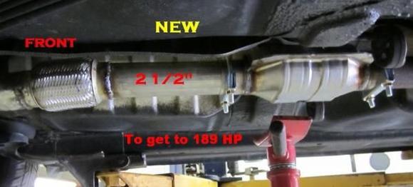 NEW Main CAT 2.5inch. Stock is 2.25"