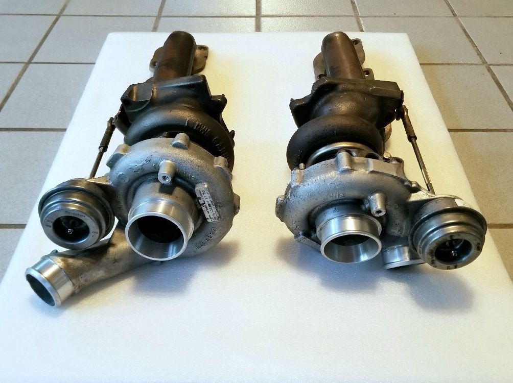Engine - Power Adders - AMG M157 5.5L Factory Garrett Turbos, Low Miles, Left & Right Pair - Used - 2011 to 2014 Mercedes-Benz CL63 AMG - 2011 to 2018 Mercedes-Benz CLS63 AMG - 2014 to 2018 Mercedes-Benz CLS63 AMG S - 2012 to 2016 Mercedes-Benz E63 AMG - 2014 to 2016 Mercedes-Benz E63 AMG S - 2013 to 2018 Mercedes-Benz SL63 AMG - 2012 to 2018 Mercedes-Benz G63 AMG - Bradenton, FL 34243, United States