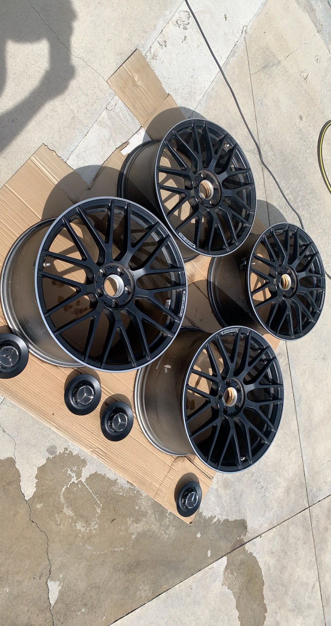 Wheels and Tires/Axles - AMG GT 19/20 Cross-Spoke Wheels - Used - 2015 to 2021 Mercedes-Benz AMG GT - West Hills, CA 91307, United States