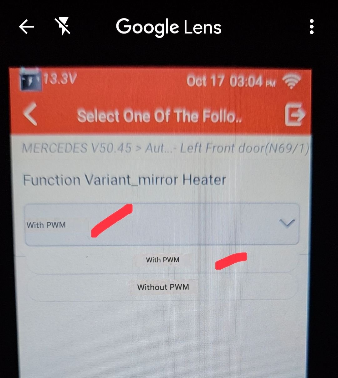 mirror heater mode... PWM: YES.