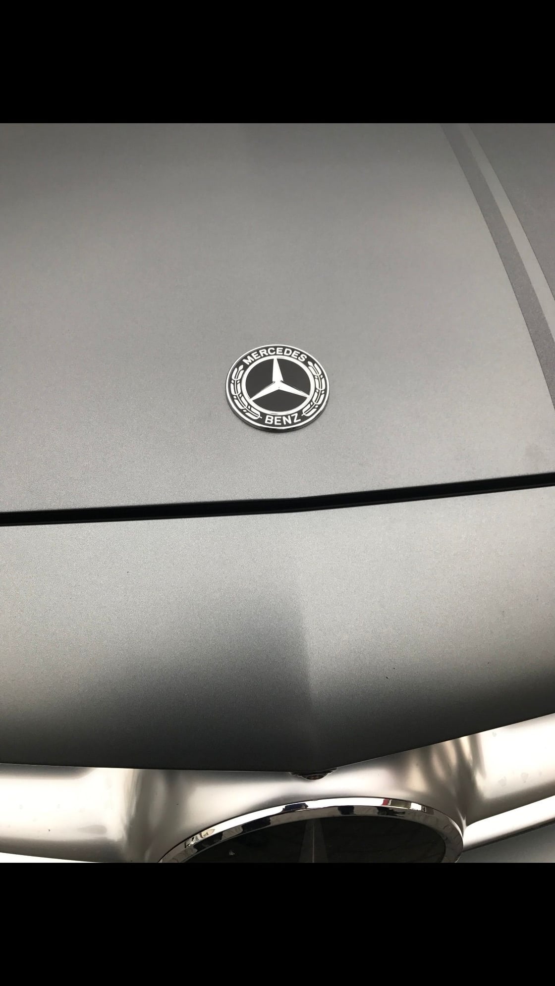 Mercedes-Benz Hood Star Emblem Badge Genuine Original 2048170616, Emblems -   Canada