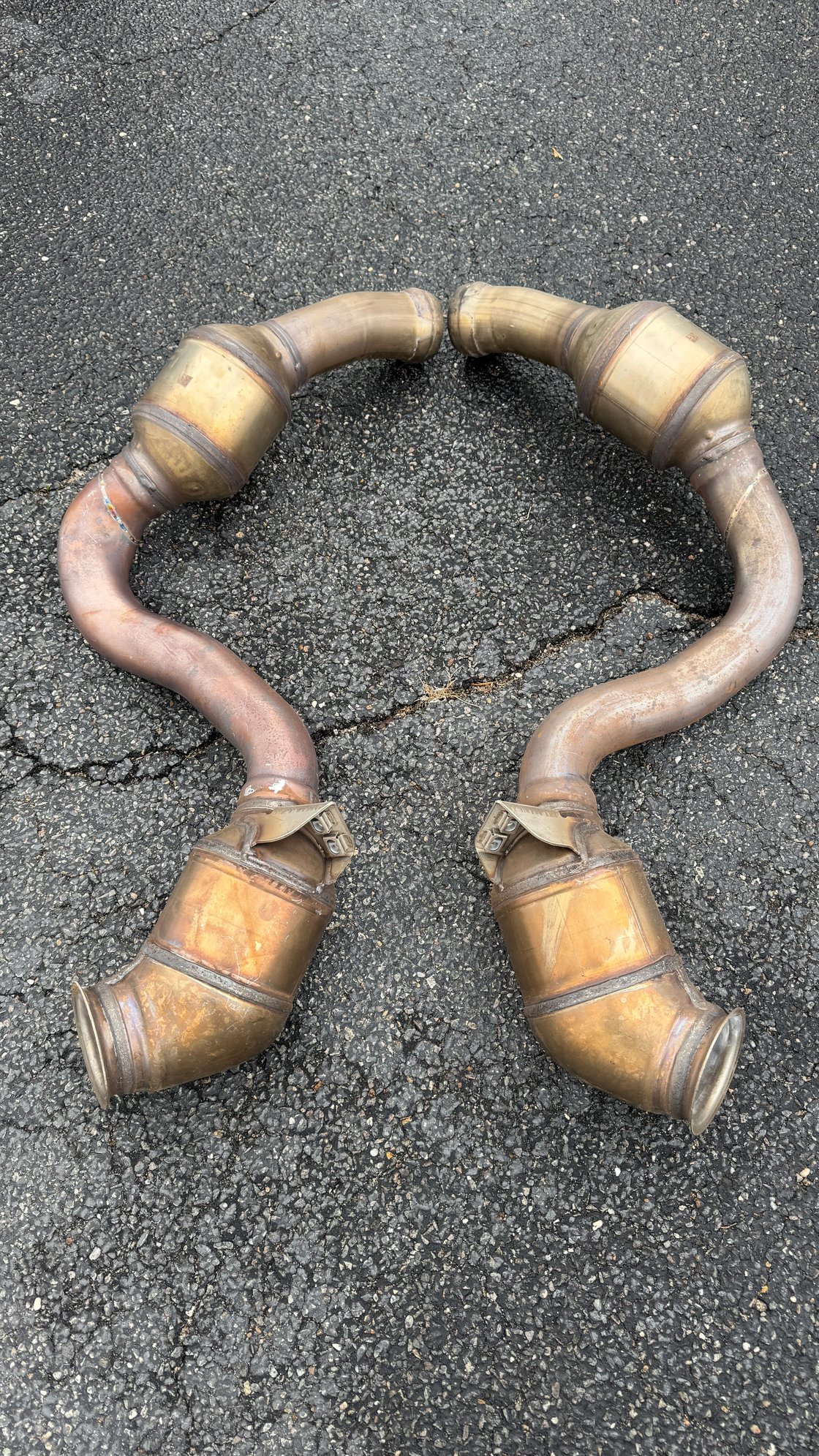 Engine - Exhaust - 2017 c63s stock cats/downpipes - Used - 2015 to 2023 Mercedes-Benz C63 AMG S - Suffolk, NY 11768, United States