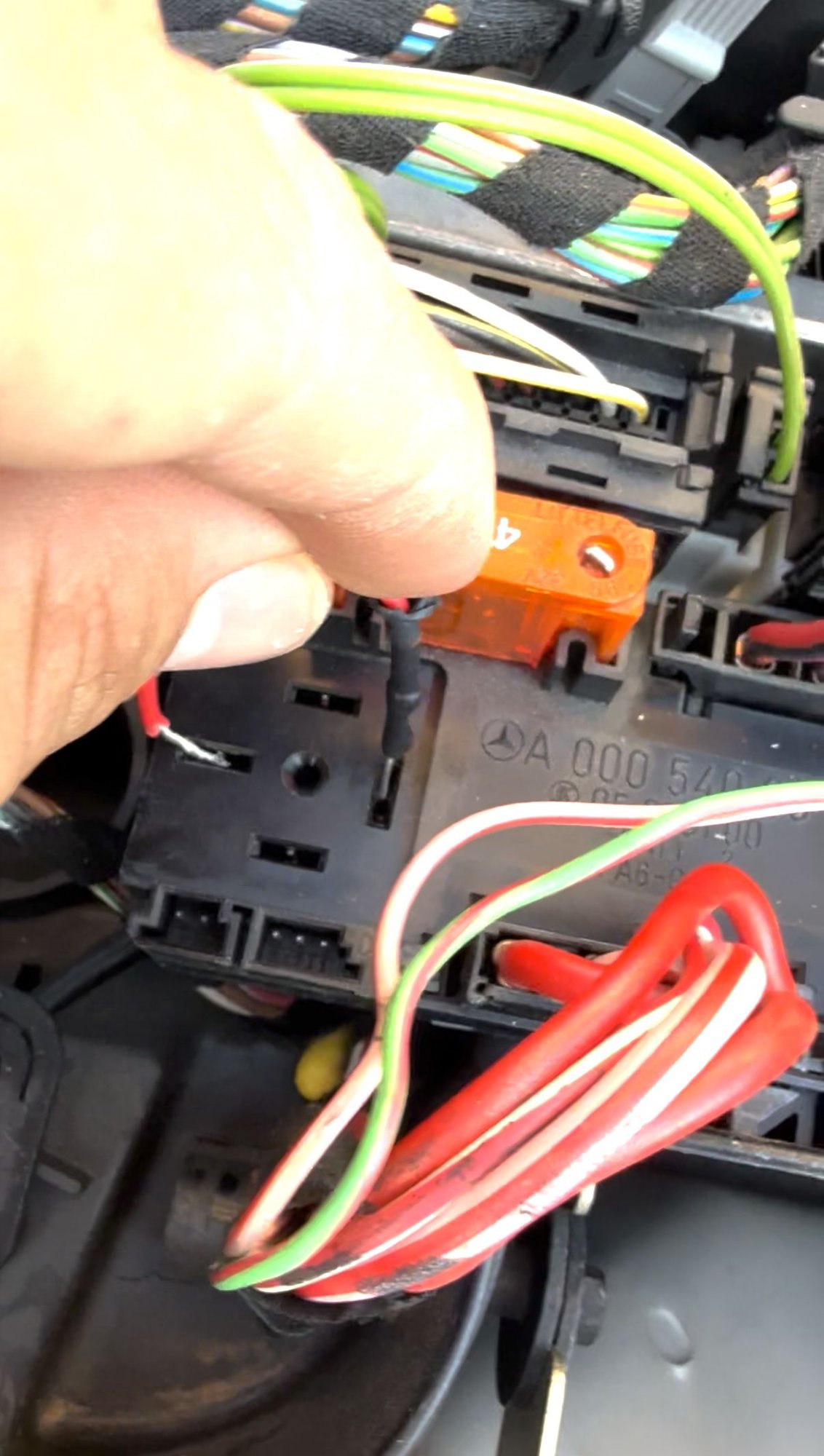 3 & 5 locations with the jumper wire on the K40 module starter relay location.