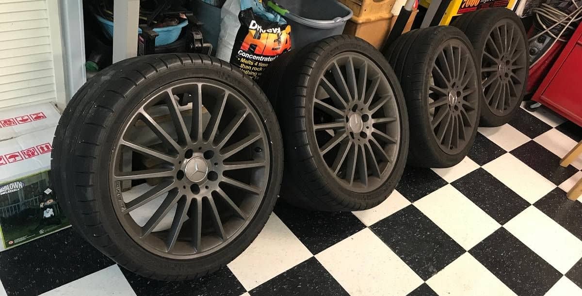 Wheels and Tires/Axles - Mercedes Benz wheels and tires C63 (or best offer) - Used - 2008 to 2014 Mercedes-Benz C63 AMG - Silver Spring, MD 20906, United States