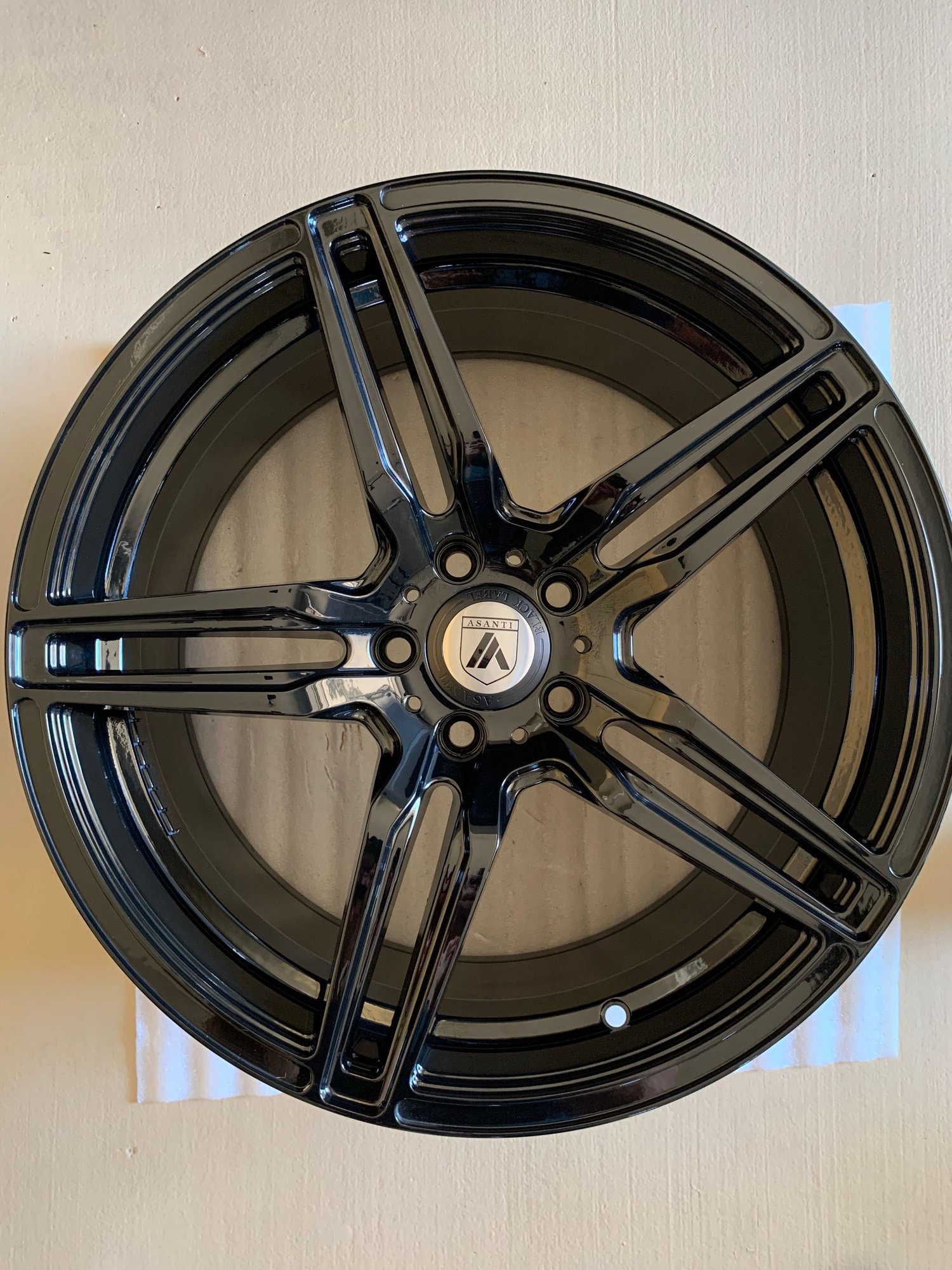 Wheels and Tires/Axles - 19" Gloss Black Asanti Staggered Wheels 5 x 112 - Used - 2010 to 2020 Mercedes-Benz E550 - Scottsdale, AZ 85255, United States