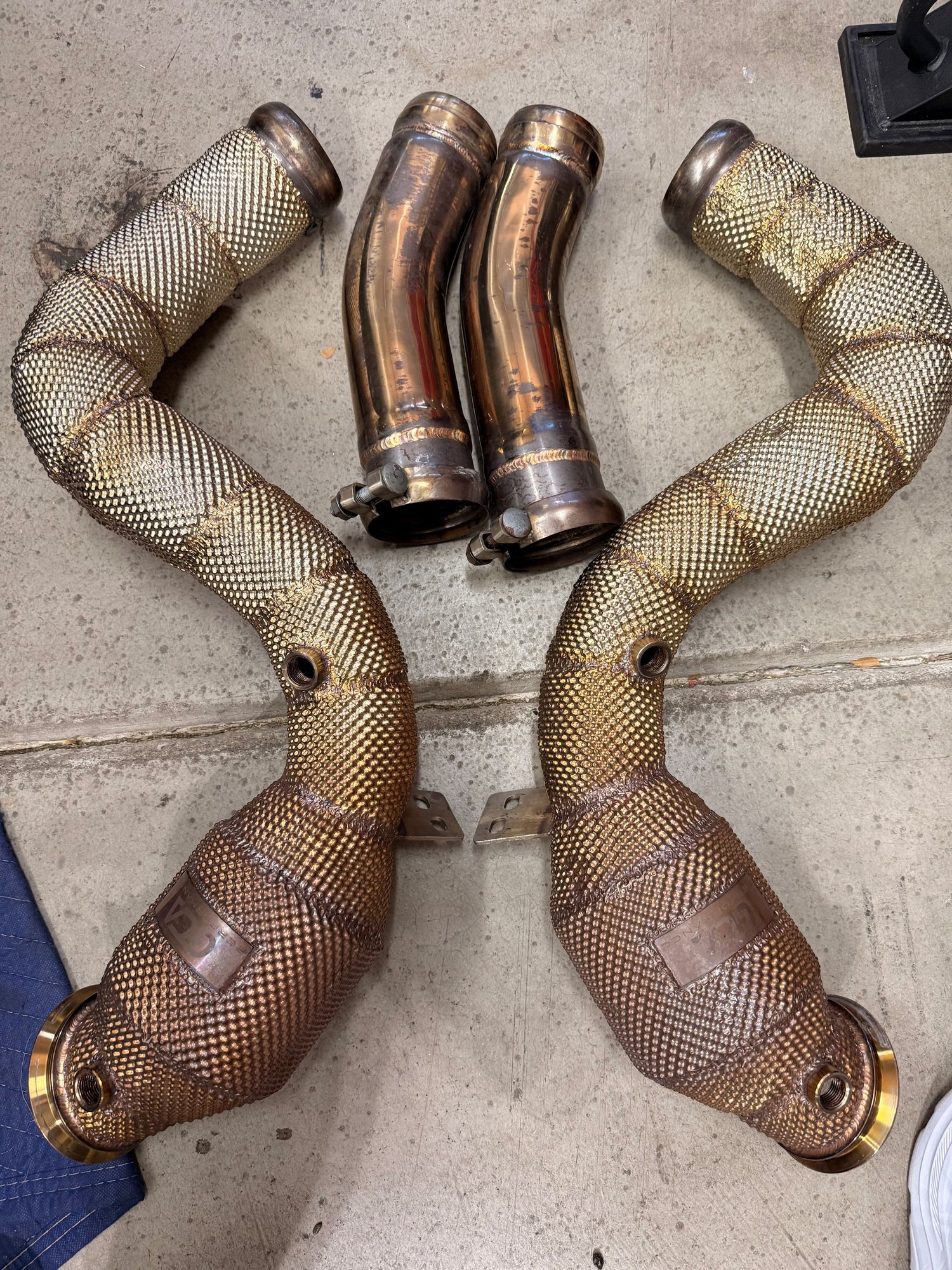 Engine - Exhaust - German Auto Accessories Downpipes - Used - 2015 to 2021 Mercedes-Benz C63 AMG - Phoenix, AZ 85048, United States