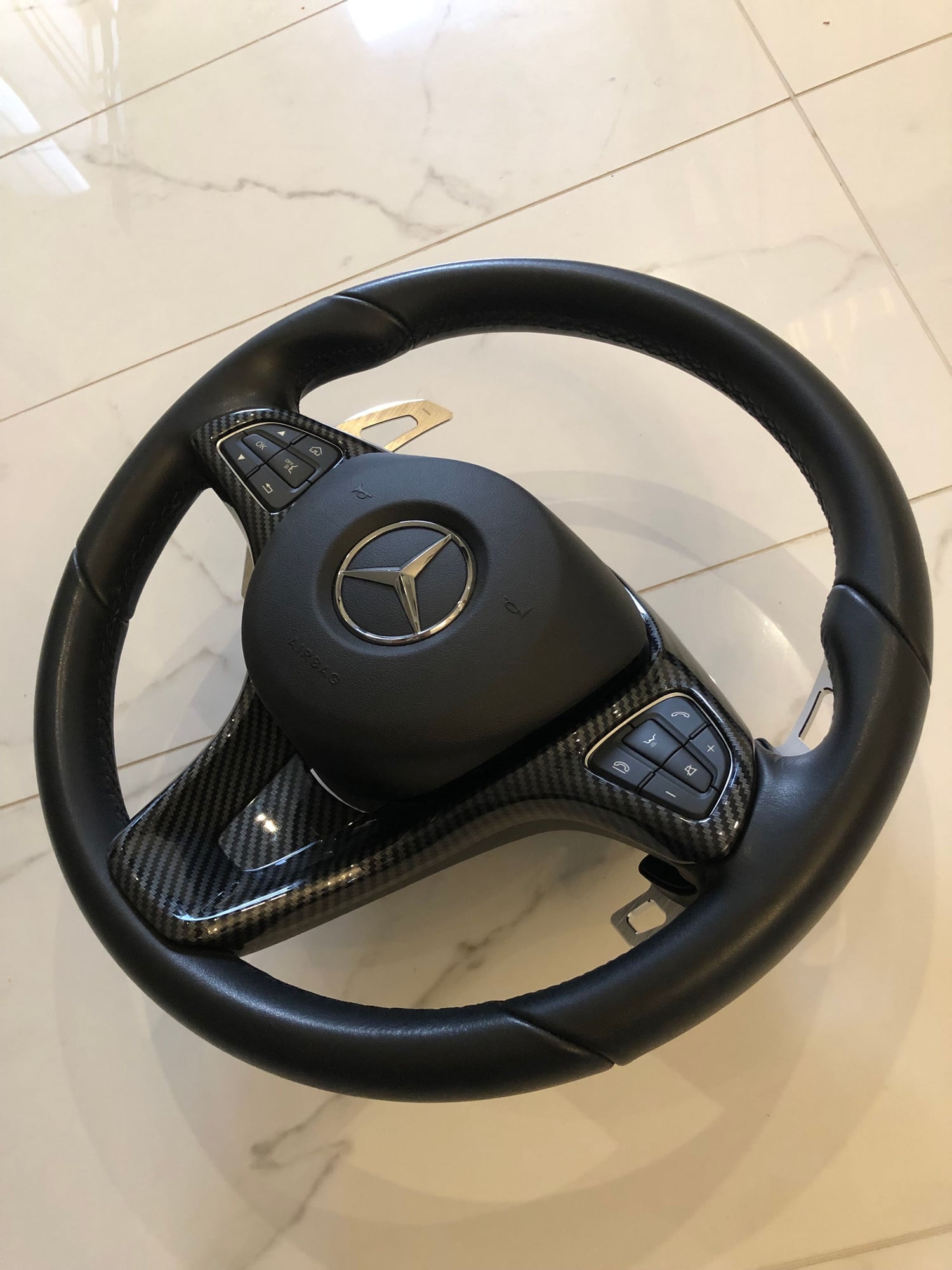 Interior/Upholstery - W205 Steering Wheel + Airbag - Used - 2014 to 2018 Mercedes-Benz C300 - Kauniainen, Finland