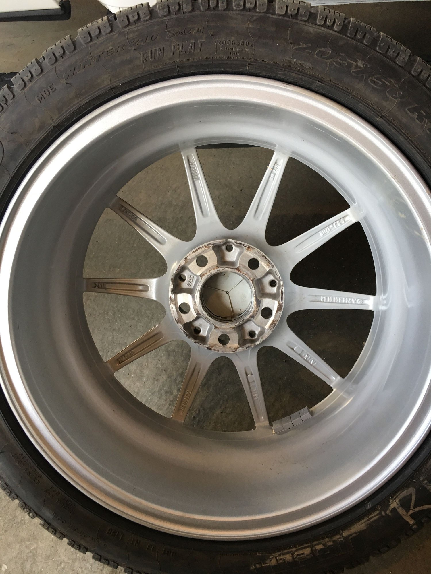 Wheels and Tires/Axles - Mercedes B-Class W246 CLA Class W117 Winter Wheels and Tire Set - Used - Edmonton, AB T6X0L5, Canada