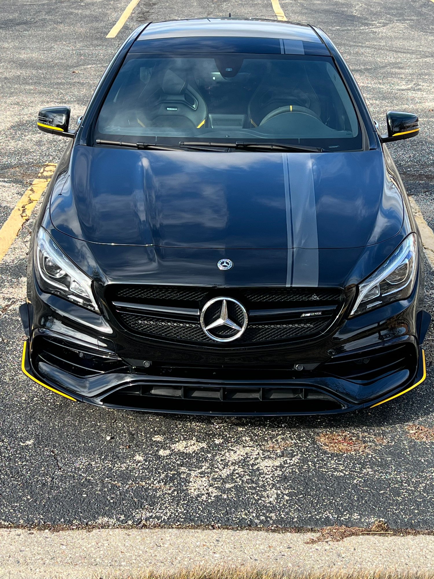 2018 Mercedes-Benz CLA45 AMG - MERCEDES 2018 CLA 45 Yellow Night Edition - Used - VIN WDDSJ5CB7JN607667 - 55,000 Miles - 4 cyl - 4WD - Automatic - Coupe - Black - Geneva, IL 60134, United States