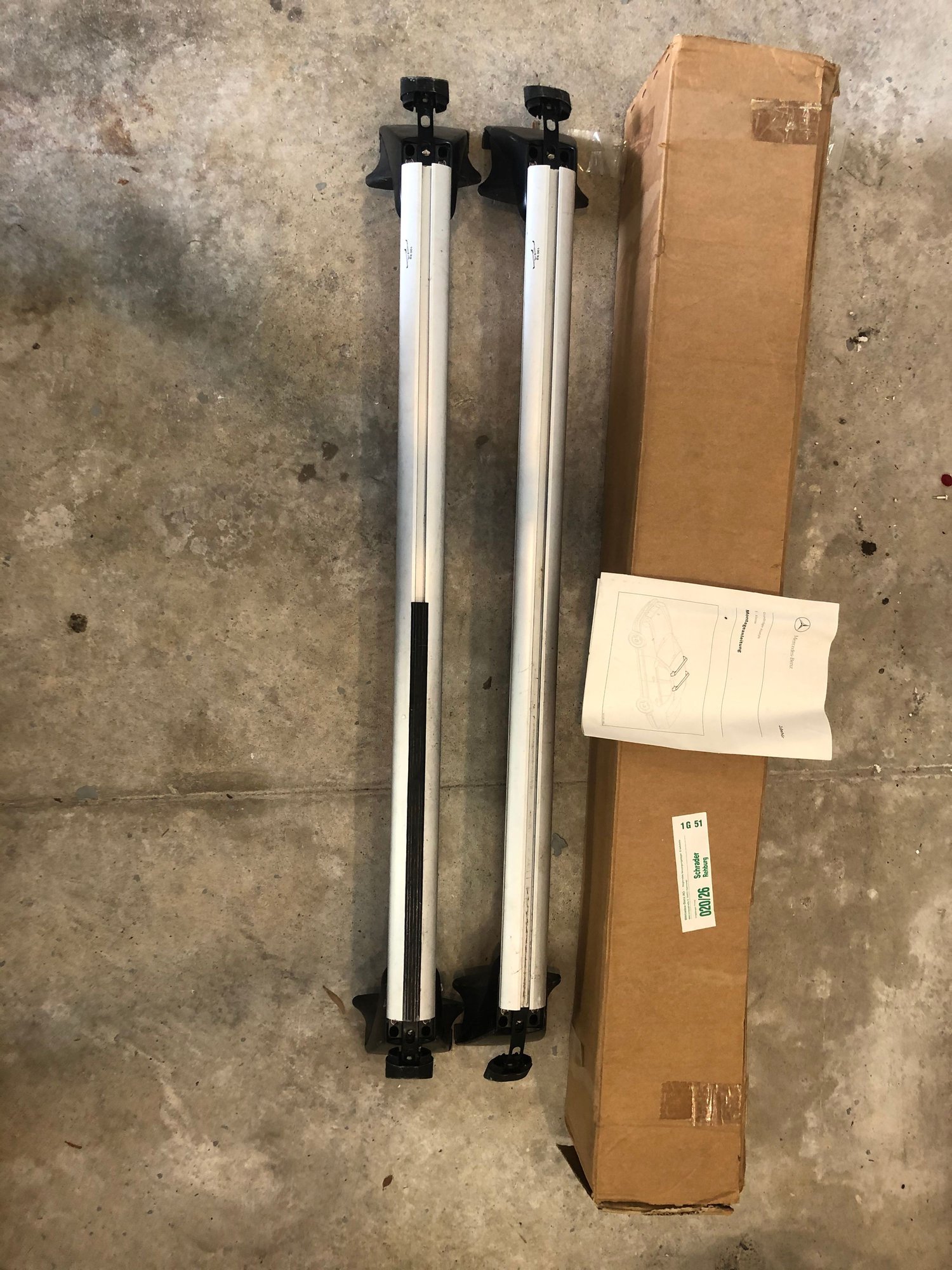 Accessories - Genuine OEM MERCEDES BENZ E-class W210 Sedan Roof Rack Basic Carrier - Used - 1996 to 2003 Mercedes-Benz E300 - San Francisco, CA 94127, United States