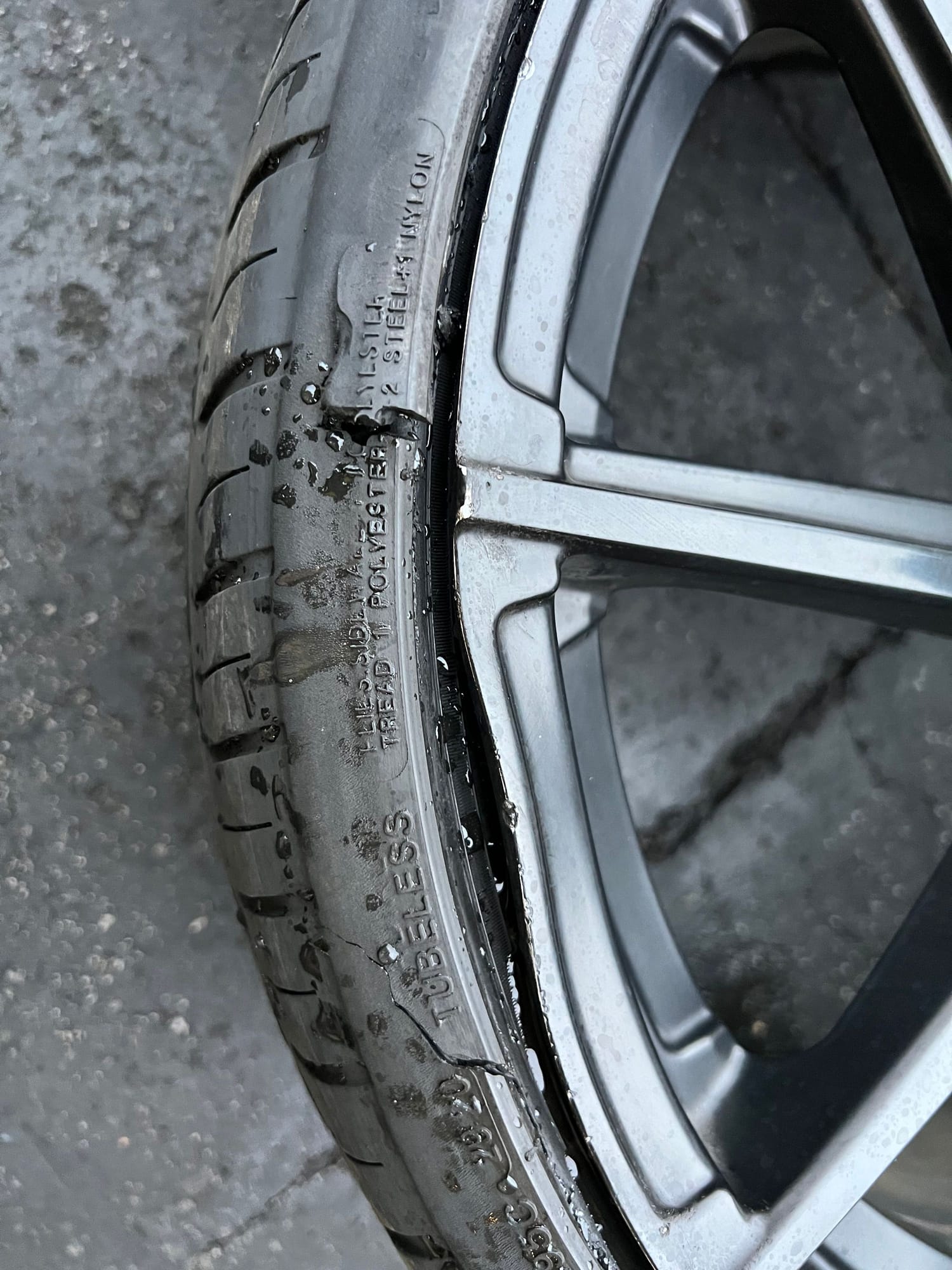 Wheels and Tires/Axles - 19in TSW Watkins (1 damaged wheel) - Used - 2008 to 2014 Mercedes-Benz C63 AMG - Salinas, CA 93908, United States