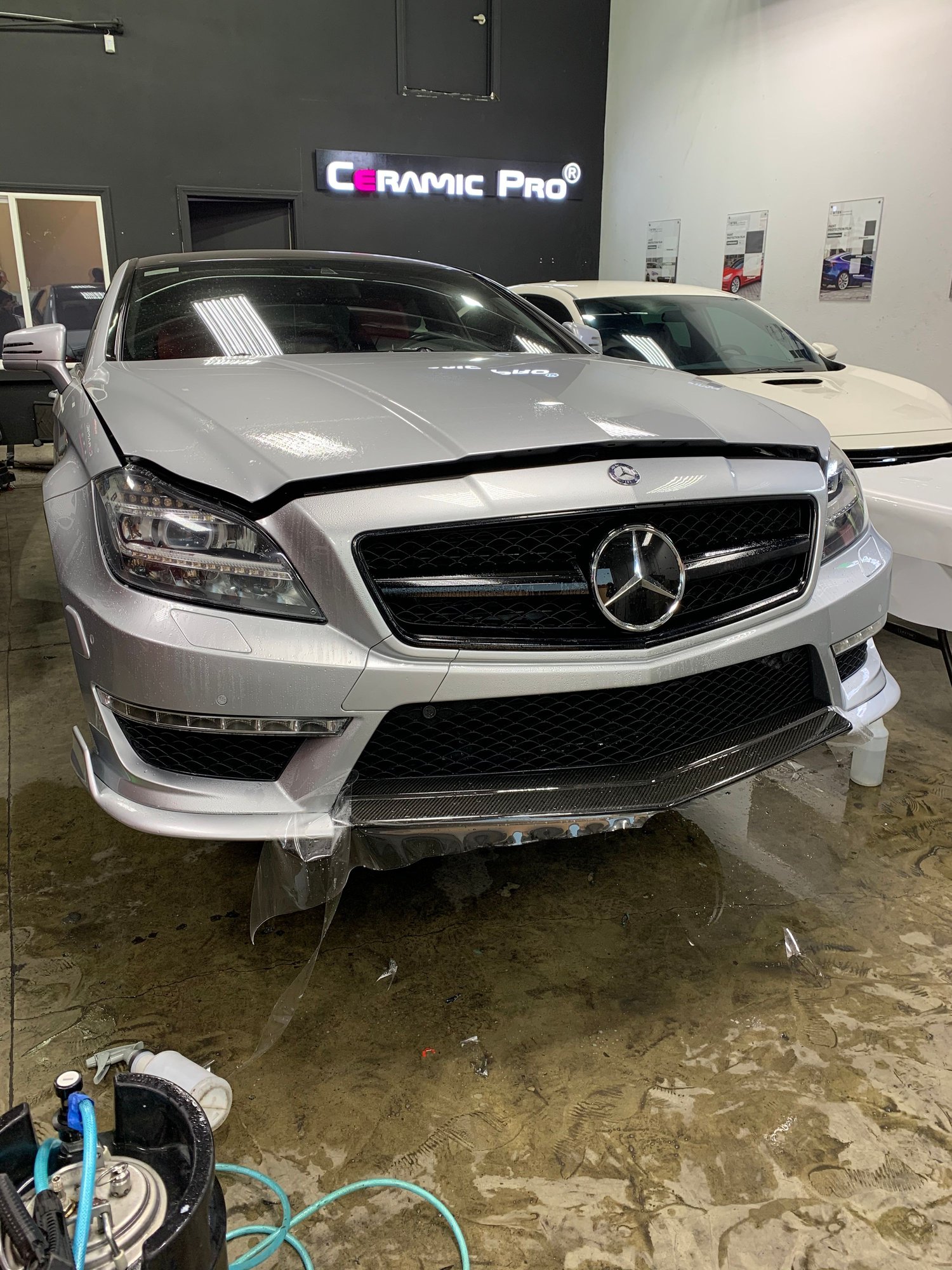 2012 Mercedes-Benz CLS63 AMG - 2012 CLS63 AMG Iridium Silver Designo Classic Red Int. Renntech Aero 600+WHP USAA - Used - VIN WDDLJ7EB6CA05276 - 56,800 Miles - 8 cyl - 2WD - Automatic - Sedan - Silver - Los Angeles, CA 90014, United States