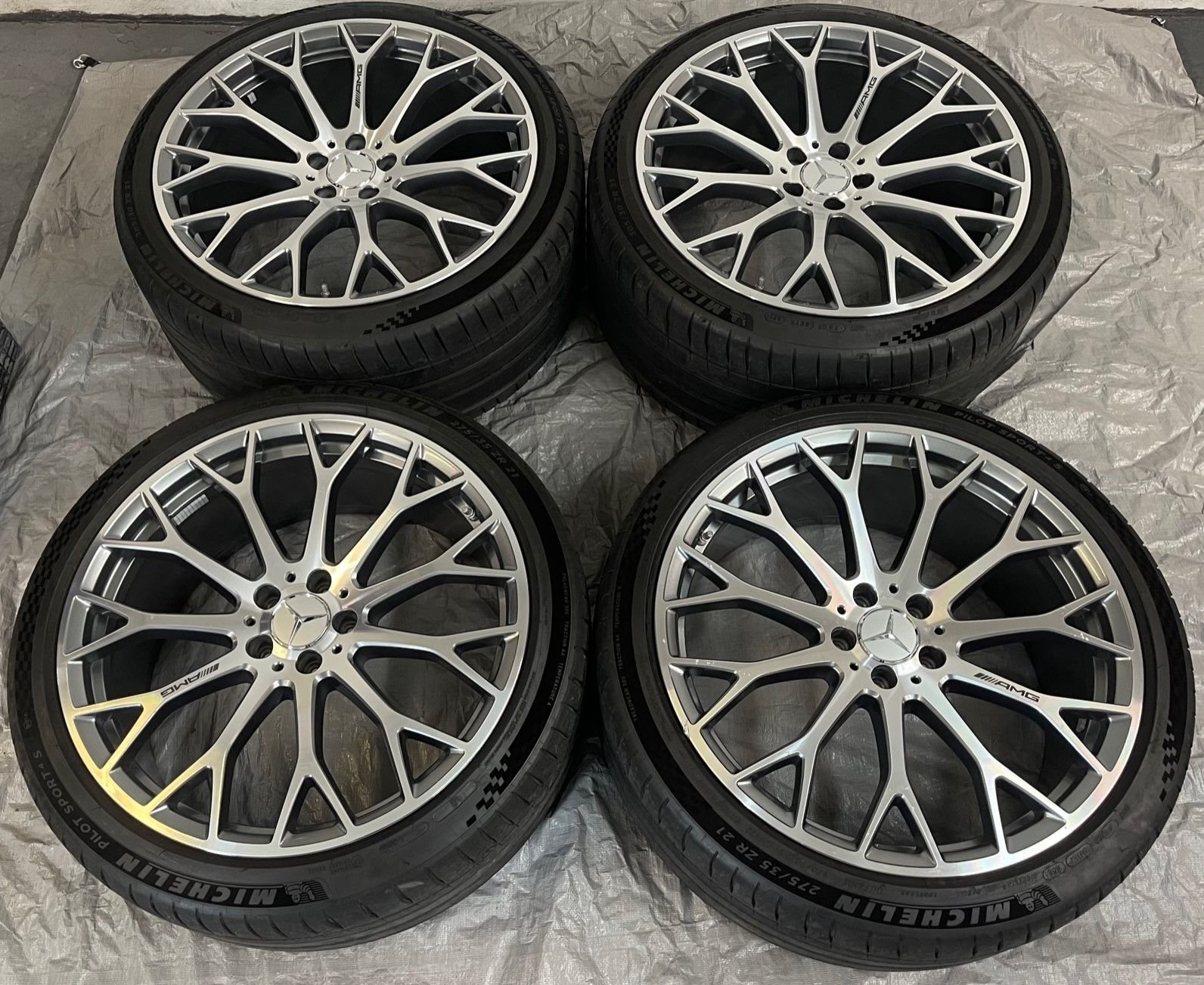 Wheels and Tires/Axles - 21" Mercedes Benz SL55 SL63 AMG OEM Wheels and Tires Pilot 4S A2324012700 A2324012800 - Used - 2022 to 2024 Mercedes-Benz SL63 AMG - 2022 to 2024 Mercedes-Benz SL55 AMG - Bristol, CT 06010, United States