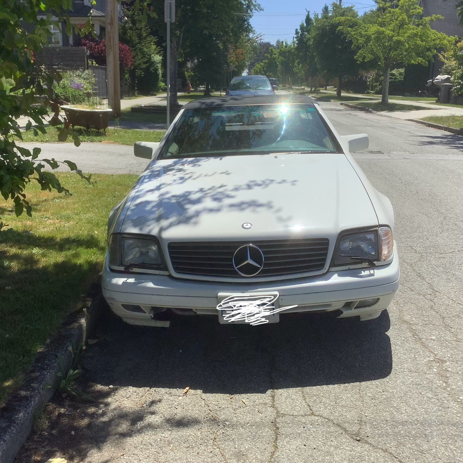 1996 Mercedes-Benz SL500 - Mercedes 1996 Sl500 convertible - Used - VIN Wdbfa67fxtf128511 - 240,000 Miles - 8 cyl - 2WD - Automatic - Convertible - White - New Westminster, BC V3L1W7, Canada