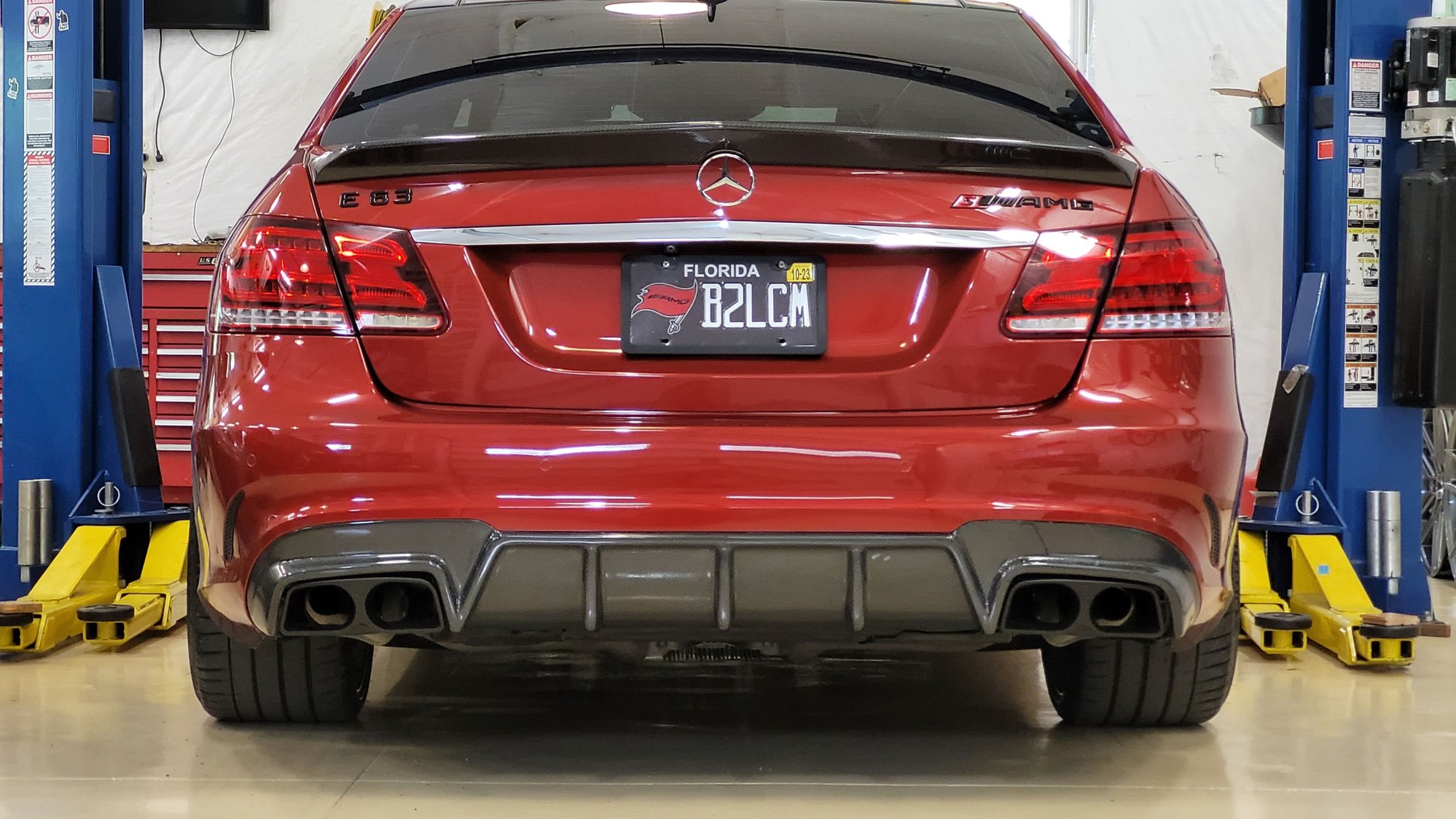 Exterior Body Parts - W212 carbon diffuser with brabus tips - Used - 2014 to 2016 Mercedes-Benz E63 AMG S - Jax, FL 32080, United States