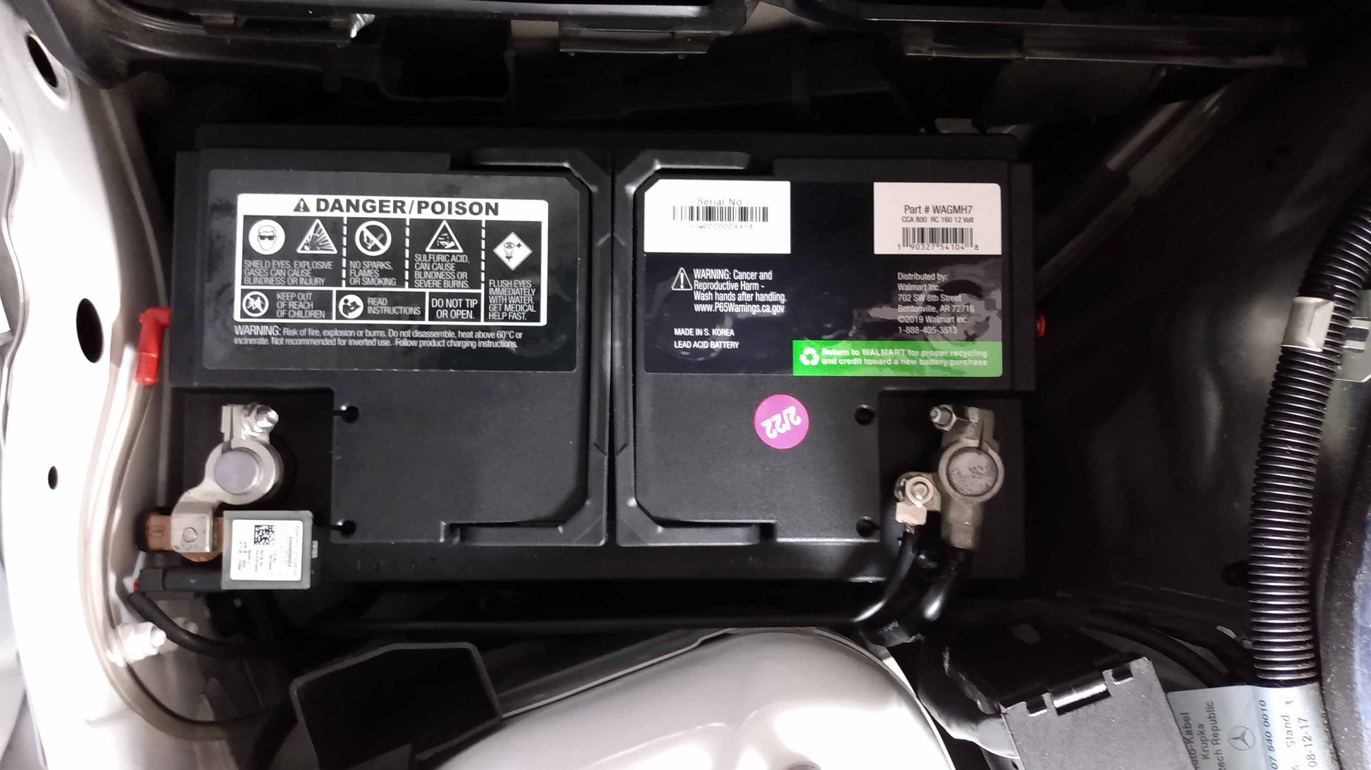 New replacement part# for battery A 000 982 21 08? -  Forums