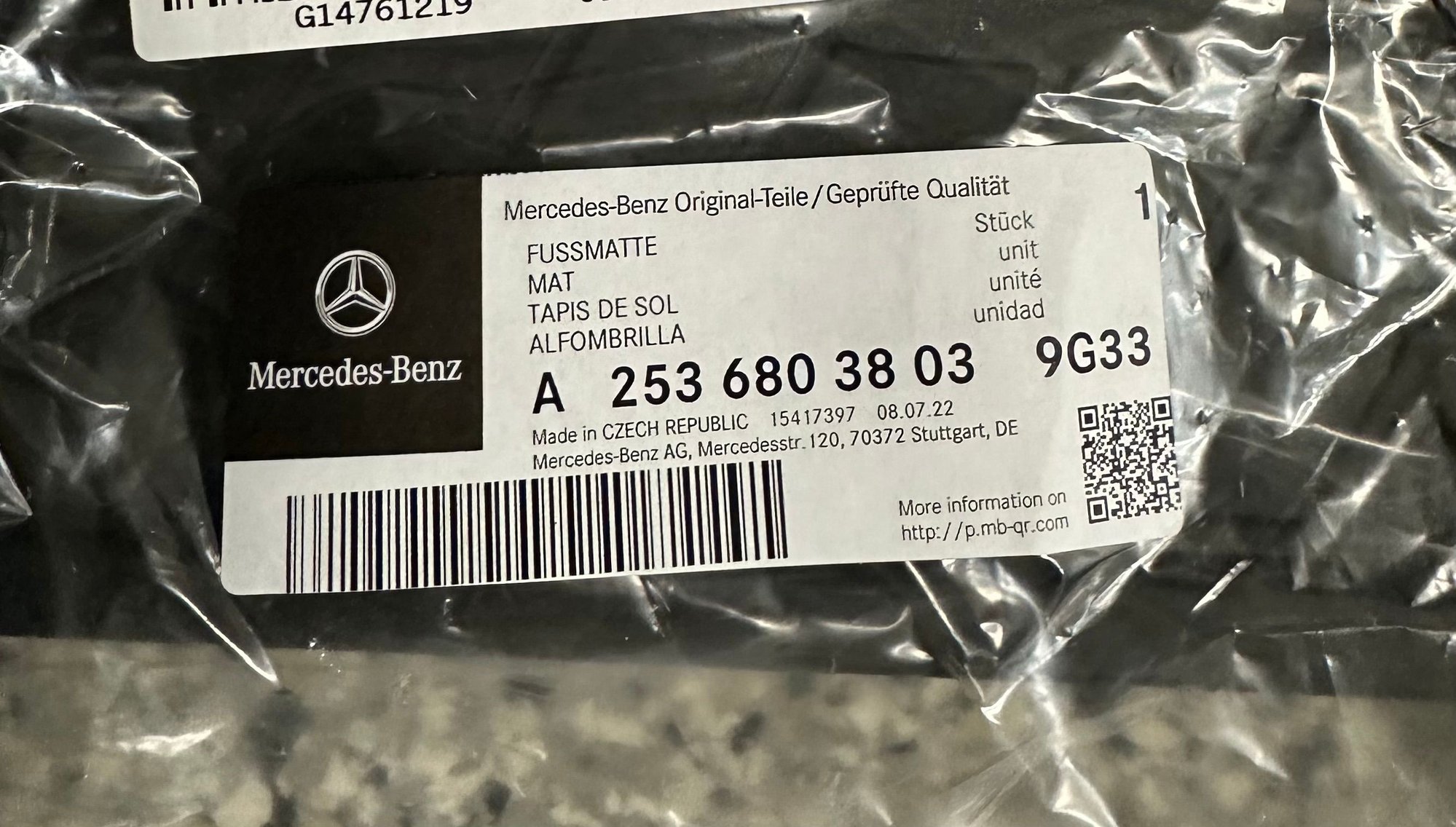 Interior/Upholstery - OEM Mercedes GLC 300 (X253) All Weather Floor Mats and Cargo Mat - Used - All Years  All Models - Prosper/celina, TX 75009, United States
