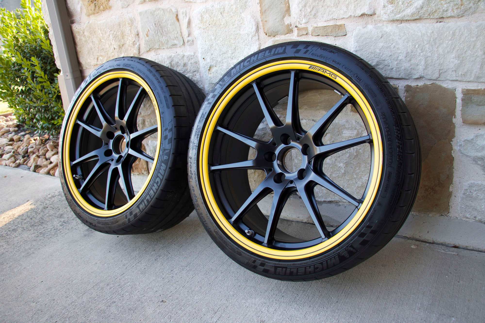 Wheels and Tires/Axles - Mercedes-AMG C63s Edition 1 Wheels with Michelin PSS Tires - Used - 2017 to 2020 Mercedes-Benz C63 AMG S - Dallas, TX 75002, United States
