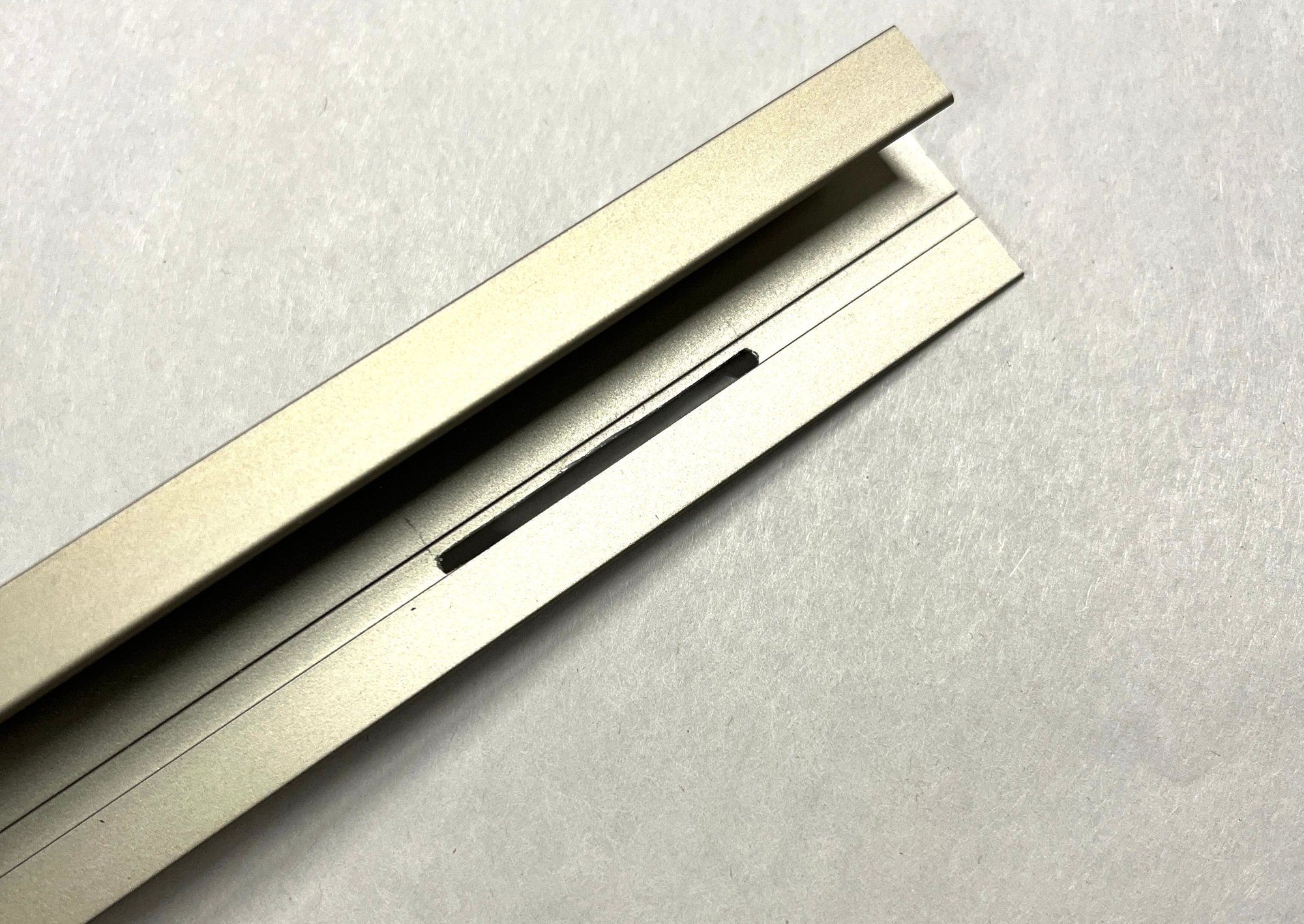Slot cut into 1