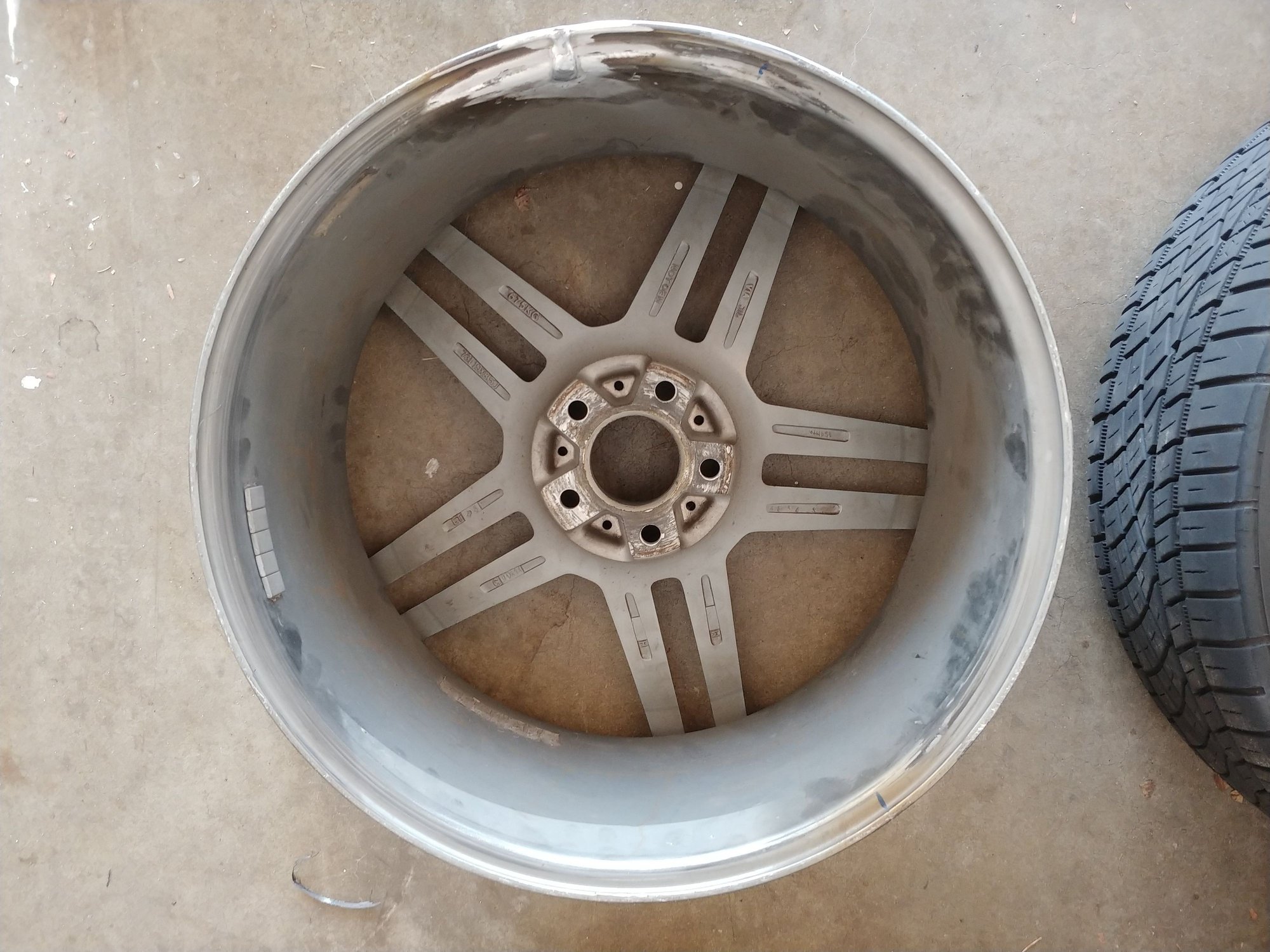 Wheels and Tires/Axles - 19" Split 5 Spoke replicas - Used - 2003 to 2006 Mercedes-Benz E55 AMG - Oklahoma City, OK 73149, United States