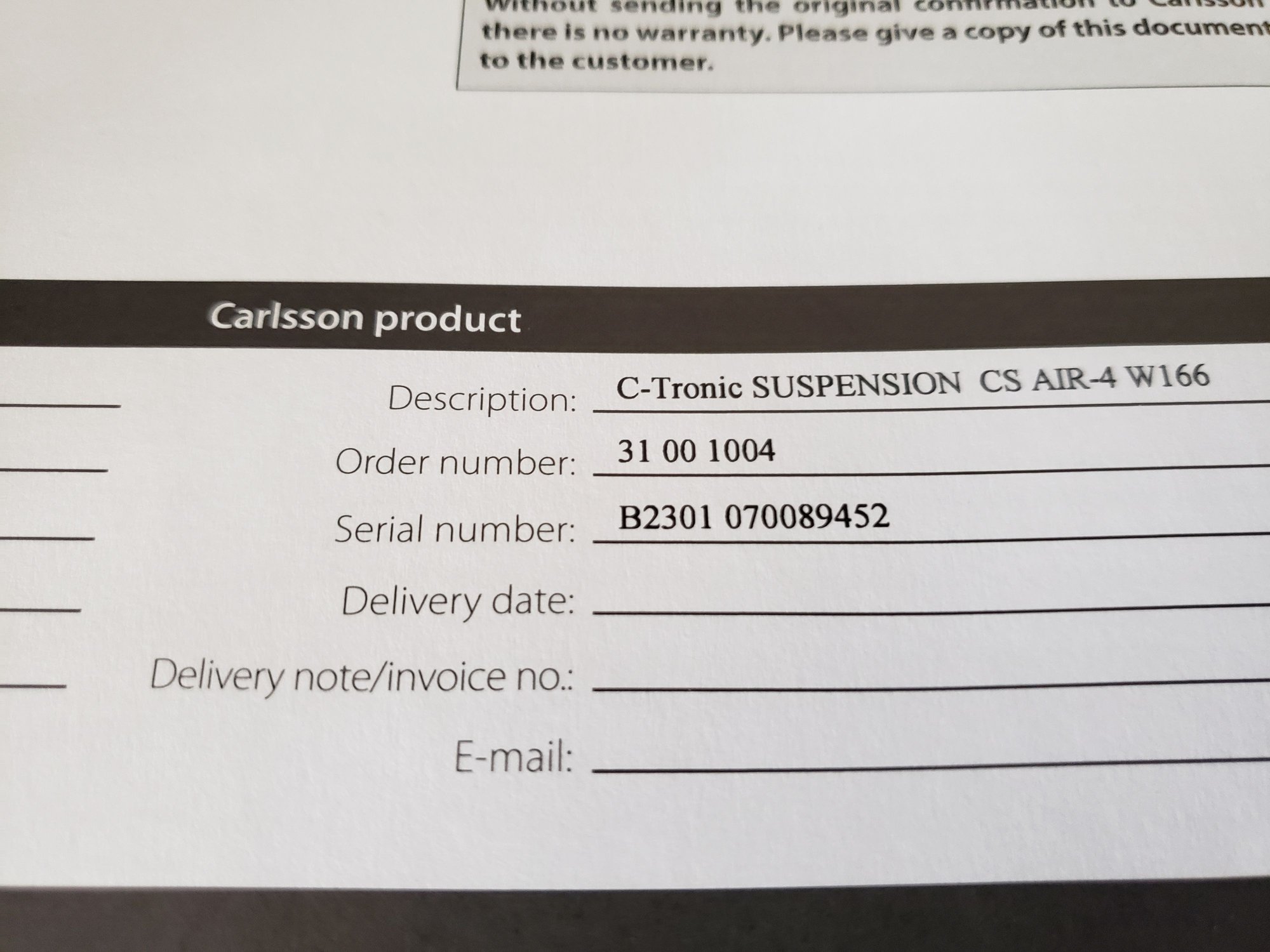 Steering/Suspension - FS Brand new Lowering module - C Tronic by Carlsson for W166, X166/ AMG63 - New - 2012 to 2015 Mercedes-Benz ML63 AMG - Seal Beach, CA 90740, United States