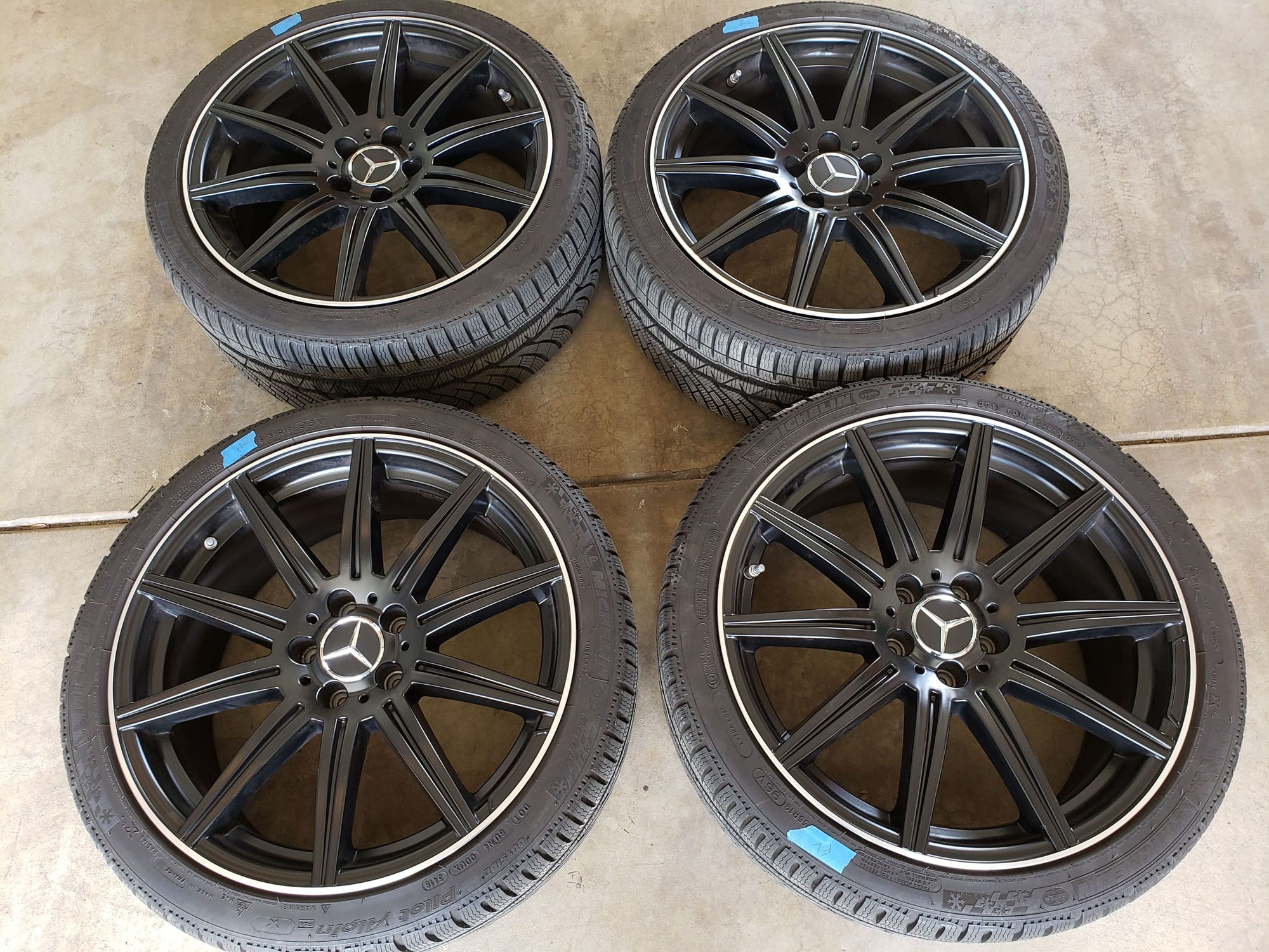 Wheels and Tires/Axles - W212 Michelin Alpin PA4 with replica wheels 19x8.5 *Pick up only* - Used - 2014 to 2016 Mercedes-Benz E63 AMG S - Chicago, IL 60074, United States