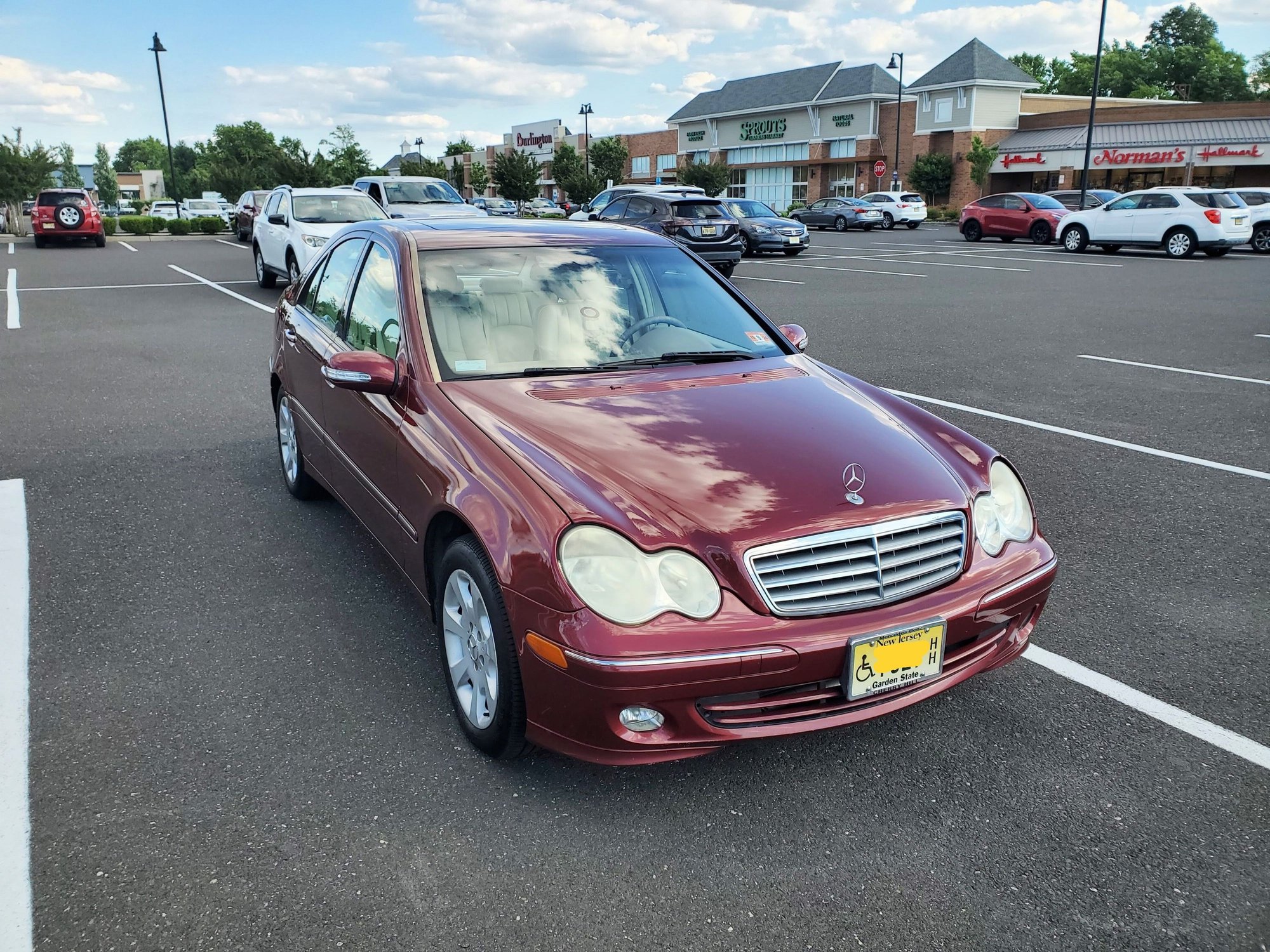 2005 Mercedes-Benz C240 - Well kept real treasure! - Used - VIN WDBRF81J75F658459 - 122,000 Miles - 6 cyl - AWD - Automatic - Sedan - Red - Voorhees, NJ 08043, United States