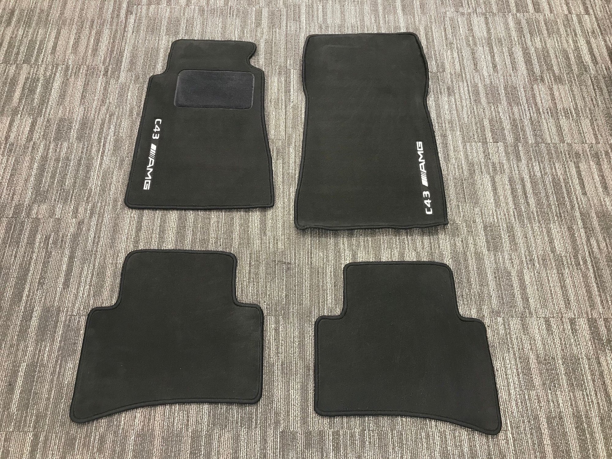 1998 Mercedes-Benz C43 AMG - OEM Mercedes Benz AMG C43 Black Fabric Floor Mats - Gently Used NLA - Accessories - $250 - Miami, FL 33137, United States