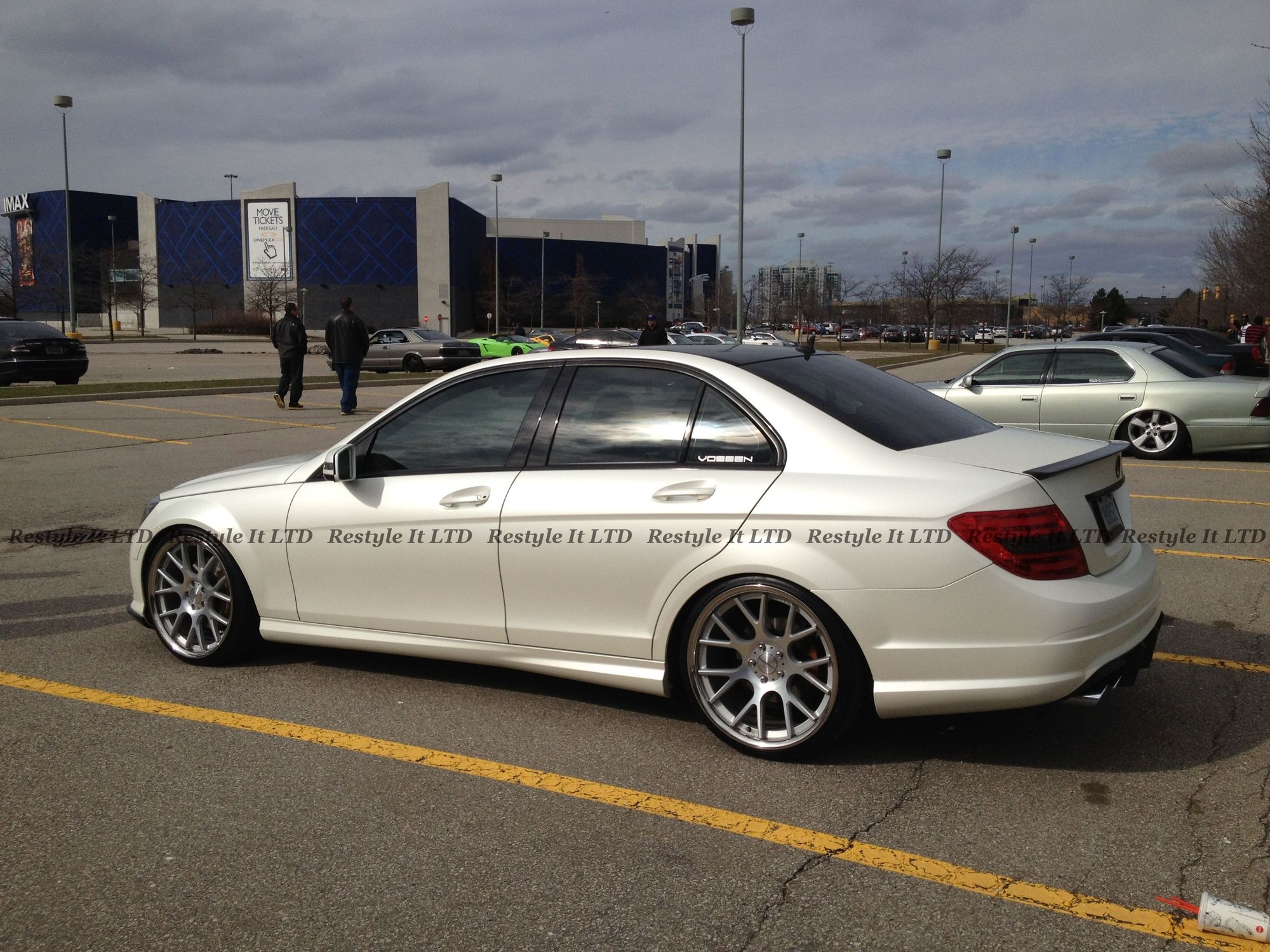 Mercedes w203 пленка белый перламутр