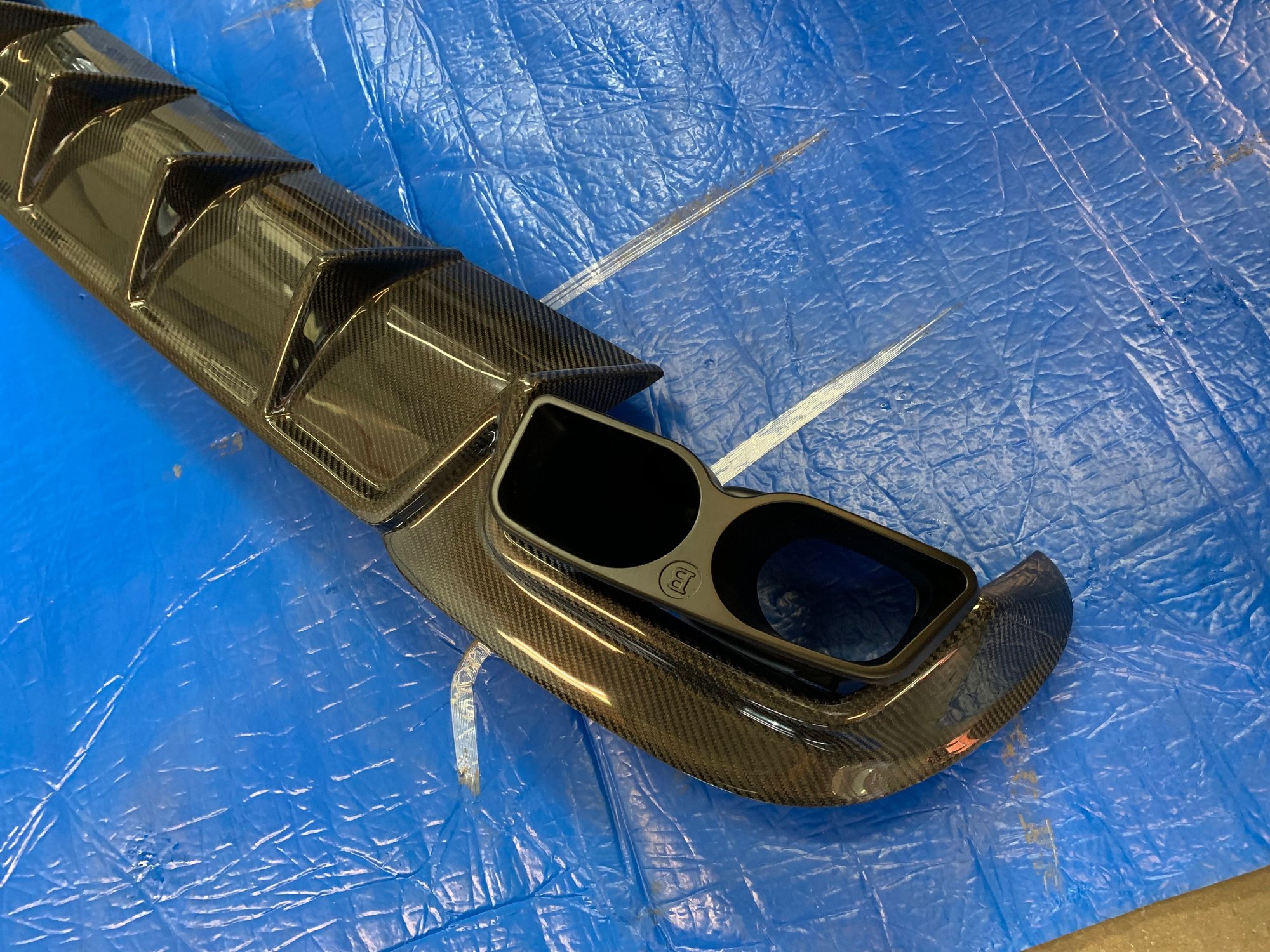 Exterior Body Parts - Carbon diffuser w/exhaust tips W212 - New - 2012 to 2016 Mercedes-Benz E63 AMG S - San Jose, CA 95124, United States
