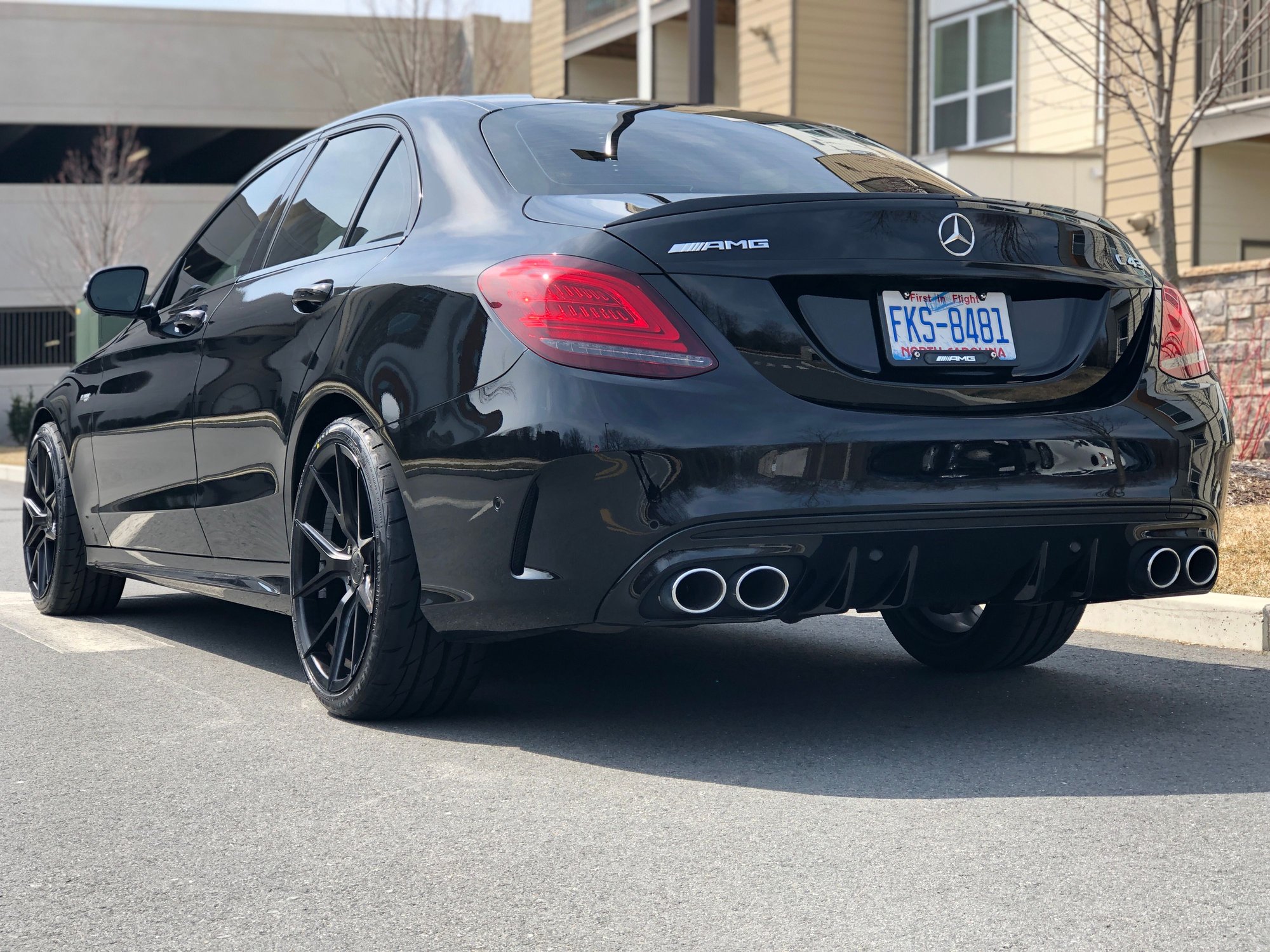 2018 Mercedes-Benz C43 AMG - Feeler: 2019 C43 Sedan Lease Takeover - $625/month - Used - VIN 55SWF6EB5KU289112 - 3,500 Miles - 6 cyl - AWD - Automatic - Sedan - Black - Stoneham, MA 02180, United States
