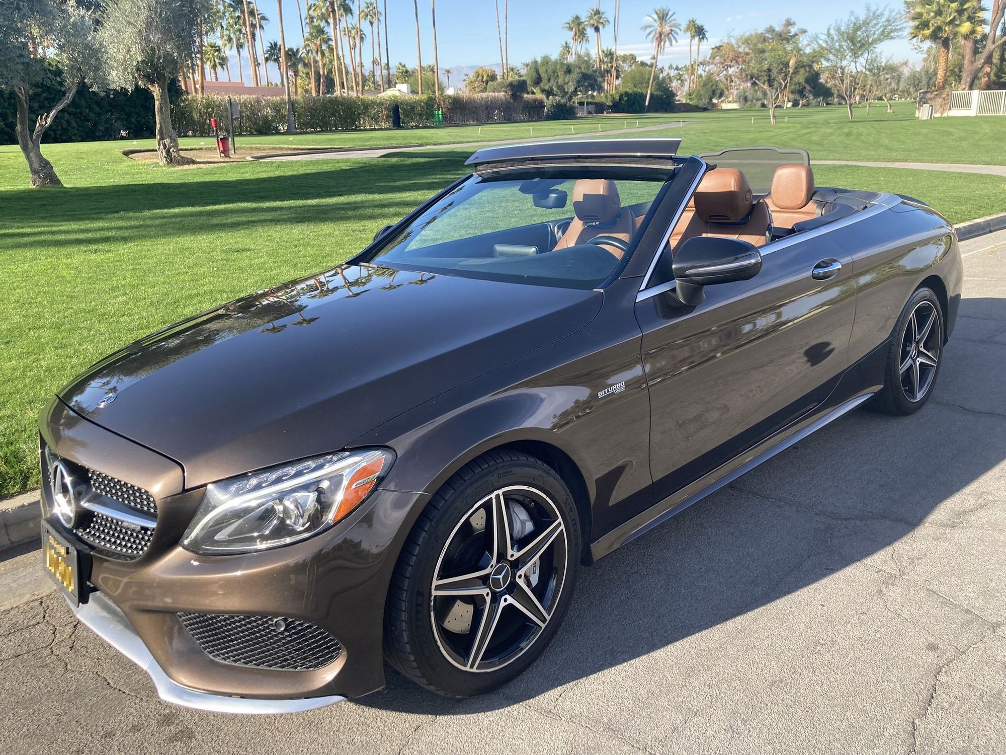 2018 Mercedes-Benz C43 AMG - Rare color-Incredible Deal: 2018 Mercedes-Benz Mercedes-AMG C-Class C 43 AMG Cabriole - Used - VIN WDDWK6EB7JF663264 - 102,500 Miles - 6 cyl - 2WD - Automatic - Convertible - Brown - Palm Springs, CA 92264, United States
