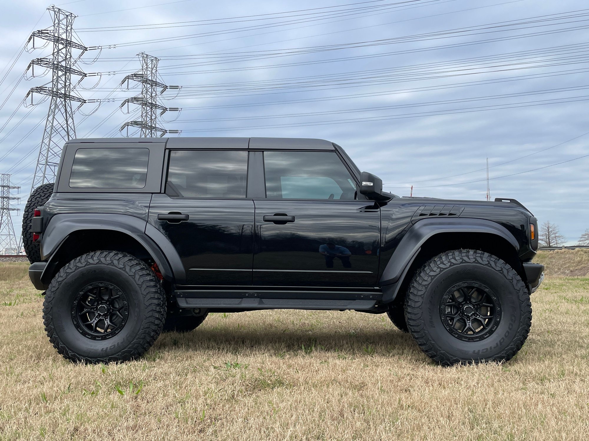 2022 Ford Bronco - 2022 Shadow Black Bronco Raptor on 39" BFGoodrich KM3 tires - Used - VIN 1FMEE5JR8NLA52740 - 38 Miles - 6 cyl - 4WD - Automatic - SUV - Black - Houston, TX 77025, United States