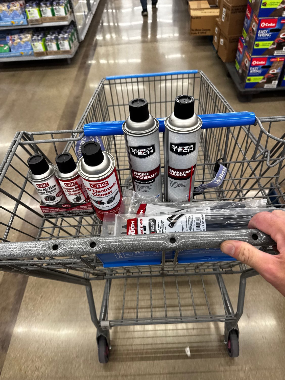 Mid job run to Wally World for additional supplies